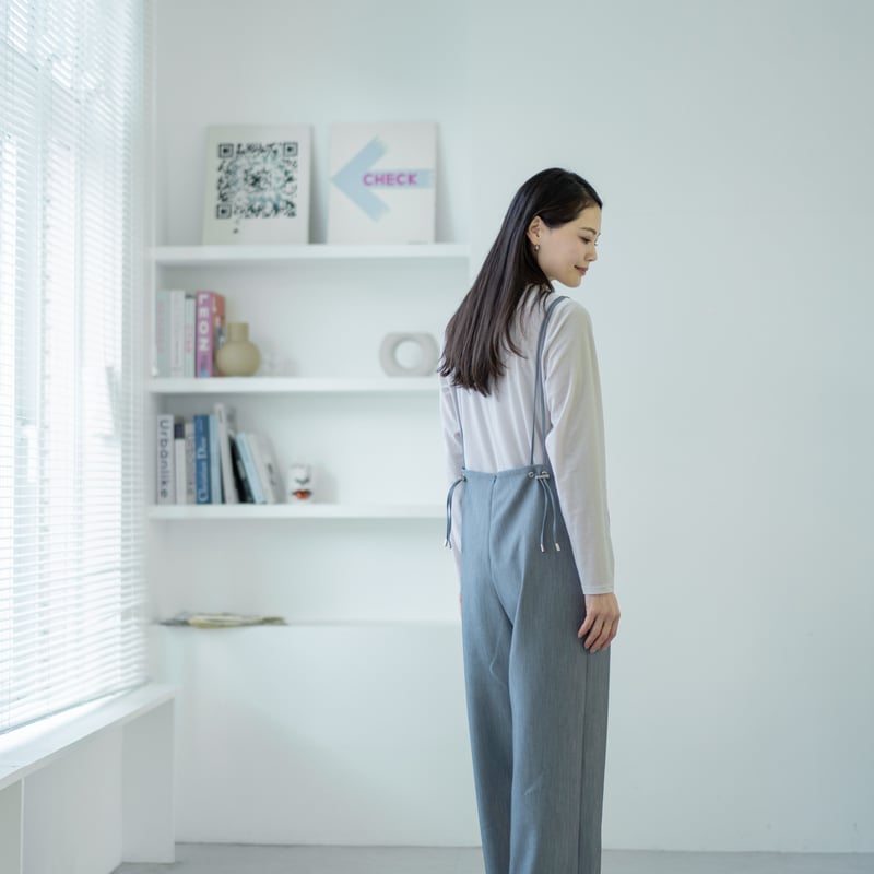 ハイウエストサロペット【73181】日本製 | nineteen bloom color