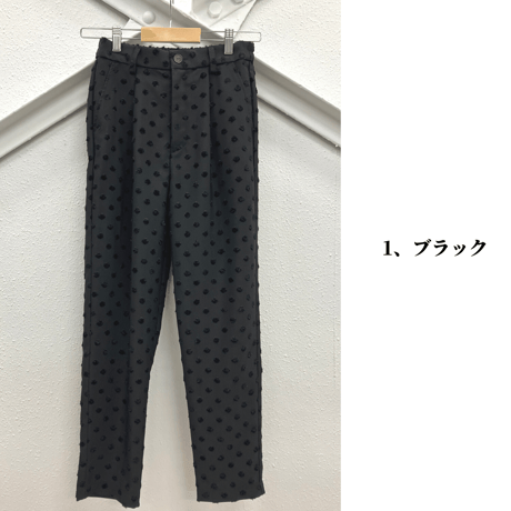 カットジャガードドットパンツ【74231】日本製