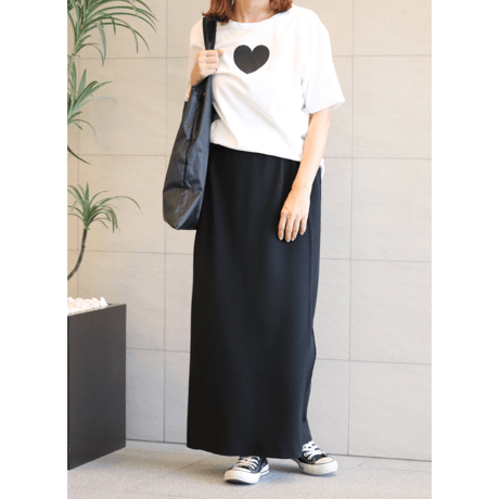 ハートプリントTシャツ【70931】日本製
