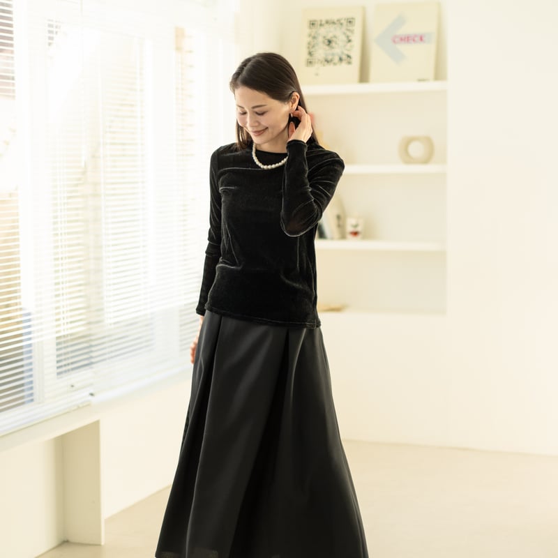 ベロアチュールトップス【71551】日本製 | nineteen bloom color