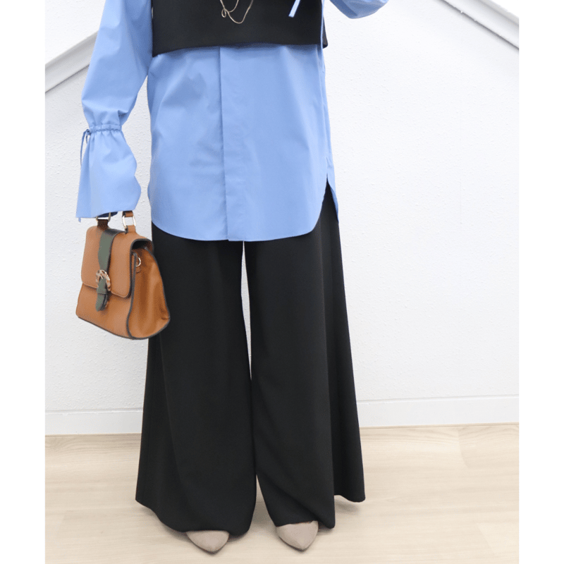 ワイドパンツ【73171】日本製 | nineteen bloom color