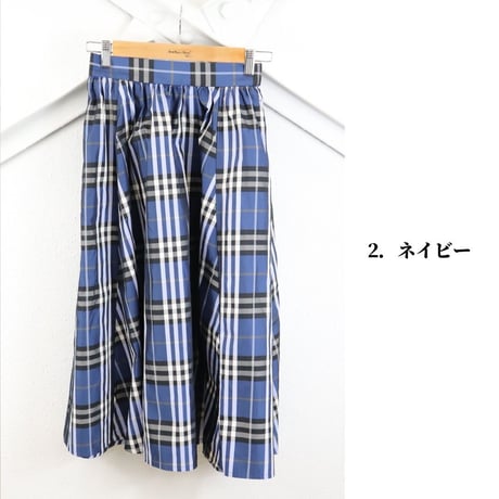 キレイ見えギャザースカート【98172】日本製