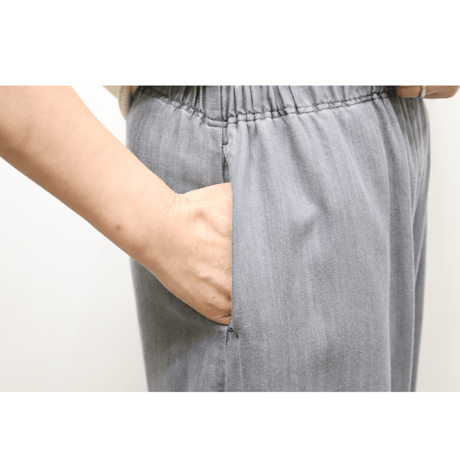 ウォッシュ加工テンセルデニムパンツ【ISPT-25107】日本製