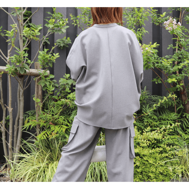 大人のバンドカラーシャツ【ISBL-25110】日本製 | nineteen bloom color