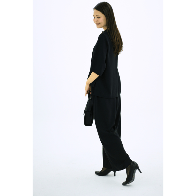 新品y‘s FLOWER PANTS ブラックパンツ ànuke online store（アンヌーク） / Flower Jacquard
