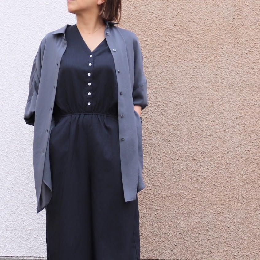 とろみ素材ブラウス【98611】 日本製 | nineteen bloom color