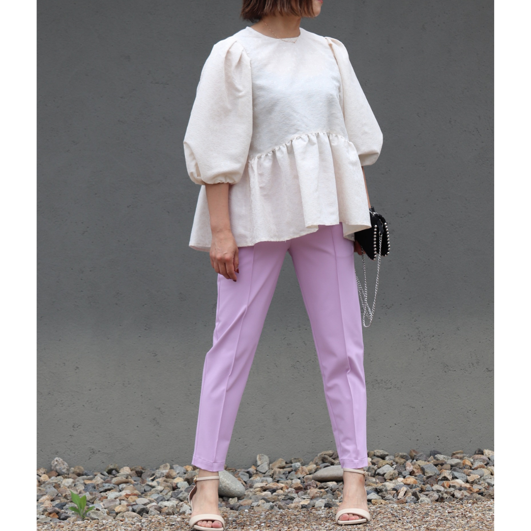 撥水テーパードパンツ【72821】日本製 | nineteen bloom color