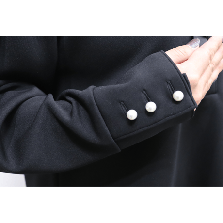 ダンボールニットフリルブラウス【ISBL-25109】日本製