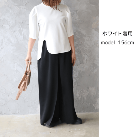アシンメトリーカットソー【73691】日本製