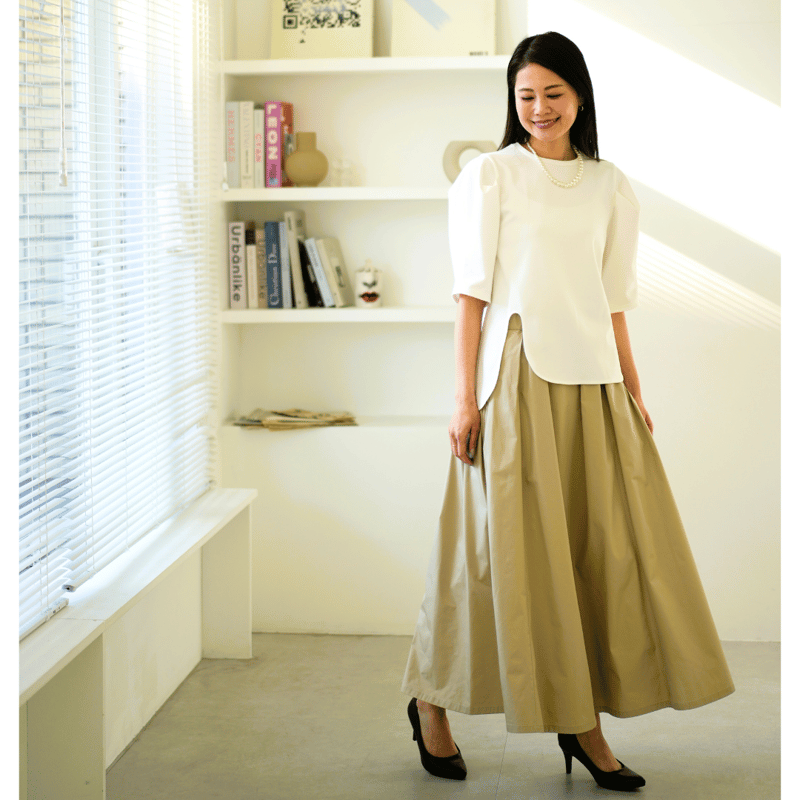 イシカワラボ　ほなみさんオリジナル365日履きたくなるタフタスカート 365日履きたくなるタフタスカート イシカワラボ - メルカリ