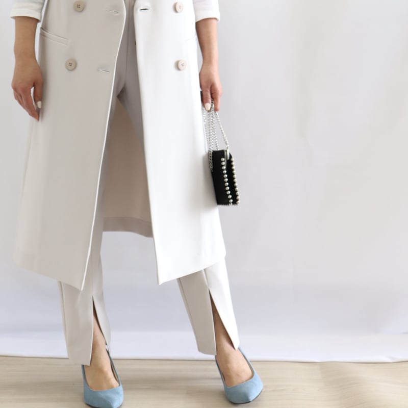 ストレッチセンタースリットパンツ【70141】日本製 | nineteen bloom color