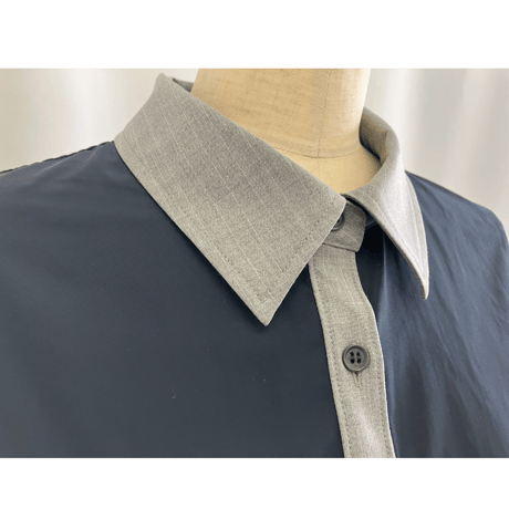 MA-１風異素材MIXシャツ【73651】日本製