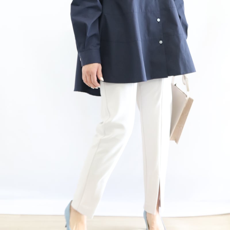 ストレッチセンタースリットパンツ【70141】日本製 | nineteen bloom color