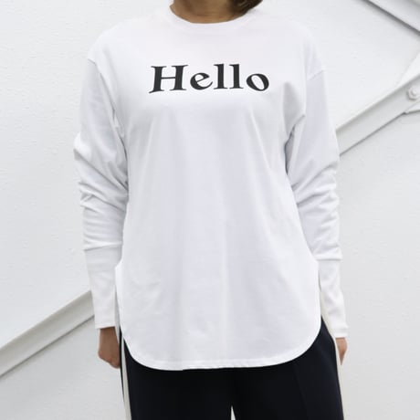 Hello　ロングTシャツ　【ISCS-23119】日本製