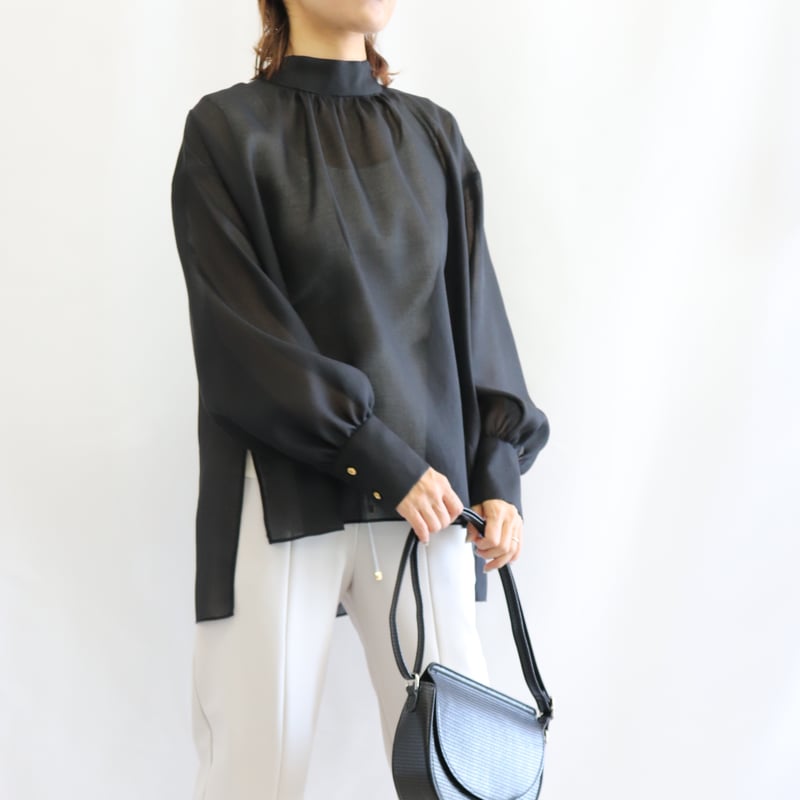 バックリボンシアーブラウス【97991】日本製 | nineteen bloom color