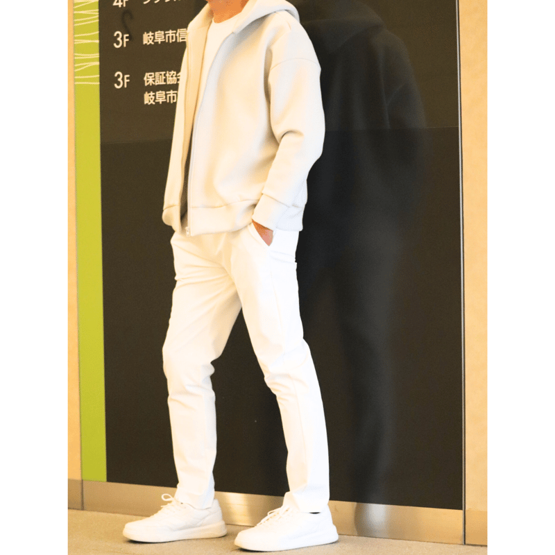 撥水ホワイトパンツ【73981】日本製 | nineteen bloom color