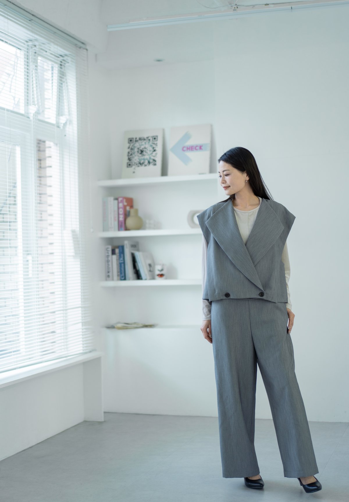 ハイウエストサロペット【73181】日本製 | nineteen bloom color