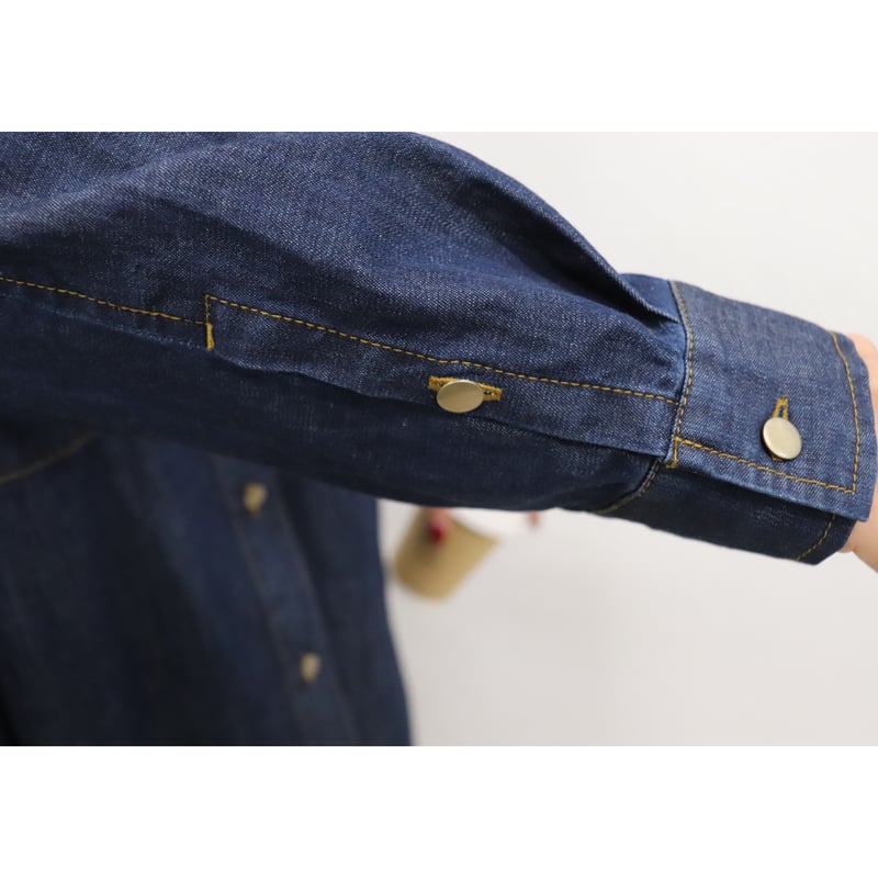 ルフィル　デニムシャツ バックスリットシャツ ◇ウォッシュドデニムシャツA（シャツ/ブラウス）｜LE PHIL