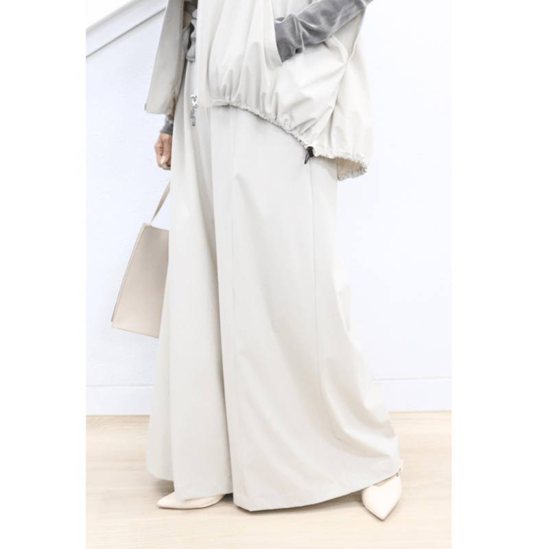 撥水4WAYストレッチワイドパンツ【72231】日本製 | nineteen 撥水4WAYストレッチワイドパンツ【72231】日本製 | nineteen