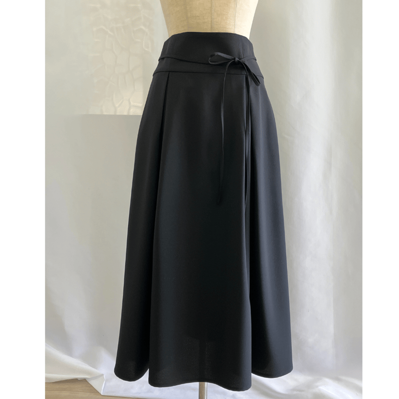 ノースリーブジャケット＆スカートセットアップ【ISSU-24109】日本製