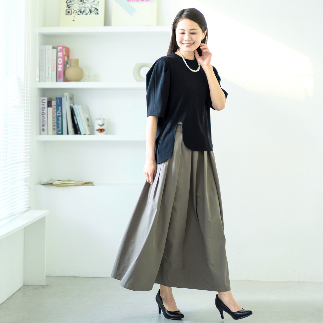 イシカワラボ ほなみさんオリジナル365日履きたくなるタフタスカート