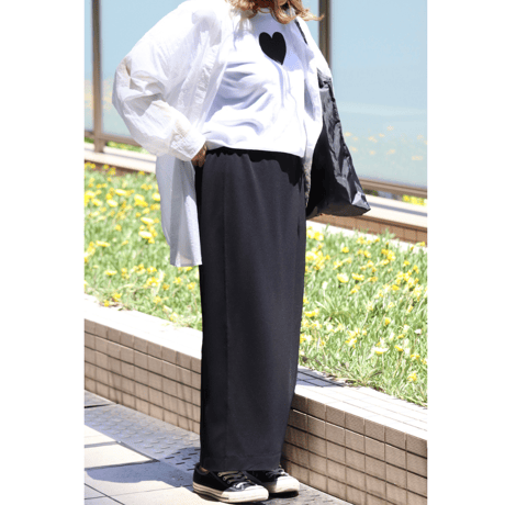 ハートプリントTシャツ【70931】日本製