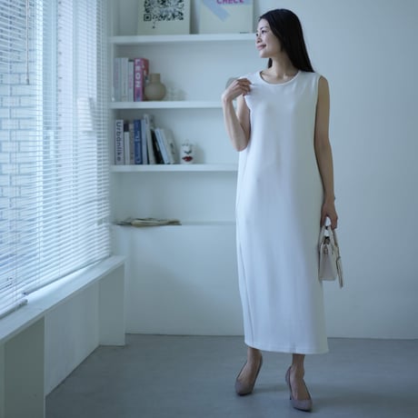 バックジップワンピース【73591】日本製