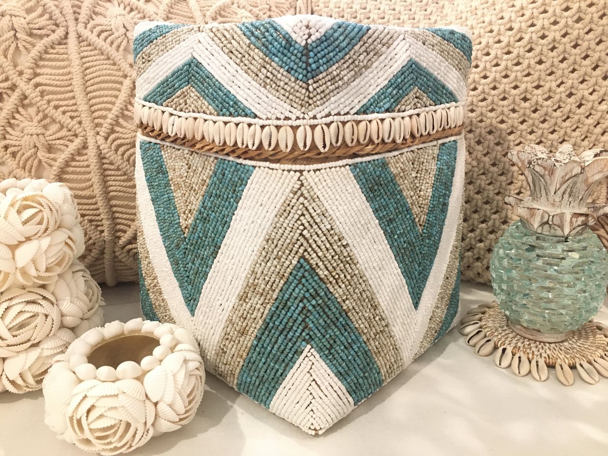 ビーズシェルバンブーBOX ② L ビーズシェルバンブーBOX ② L ビーズシェルバンブーBOX ② L