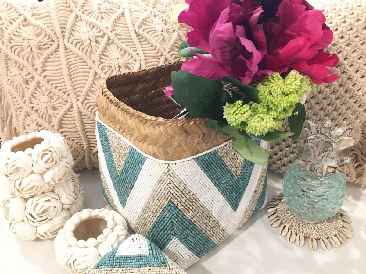 ビーズシェルバンブーBOX ② L ビーズシェルバンブーBOX ② L ビーズシェルバンブーBOX ② L