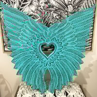 ウィング 壁掛け♡ターコイズブルー