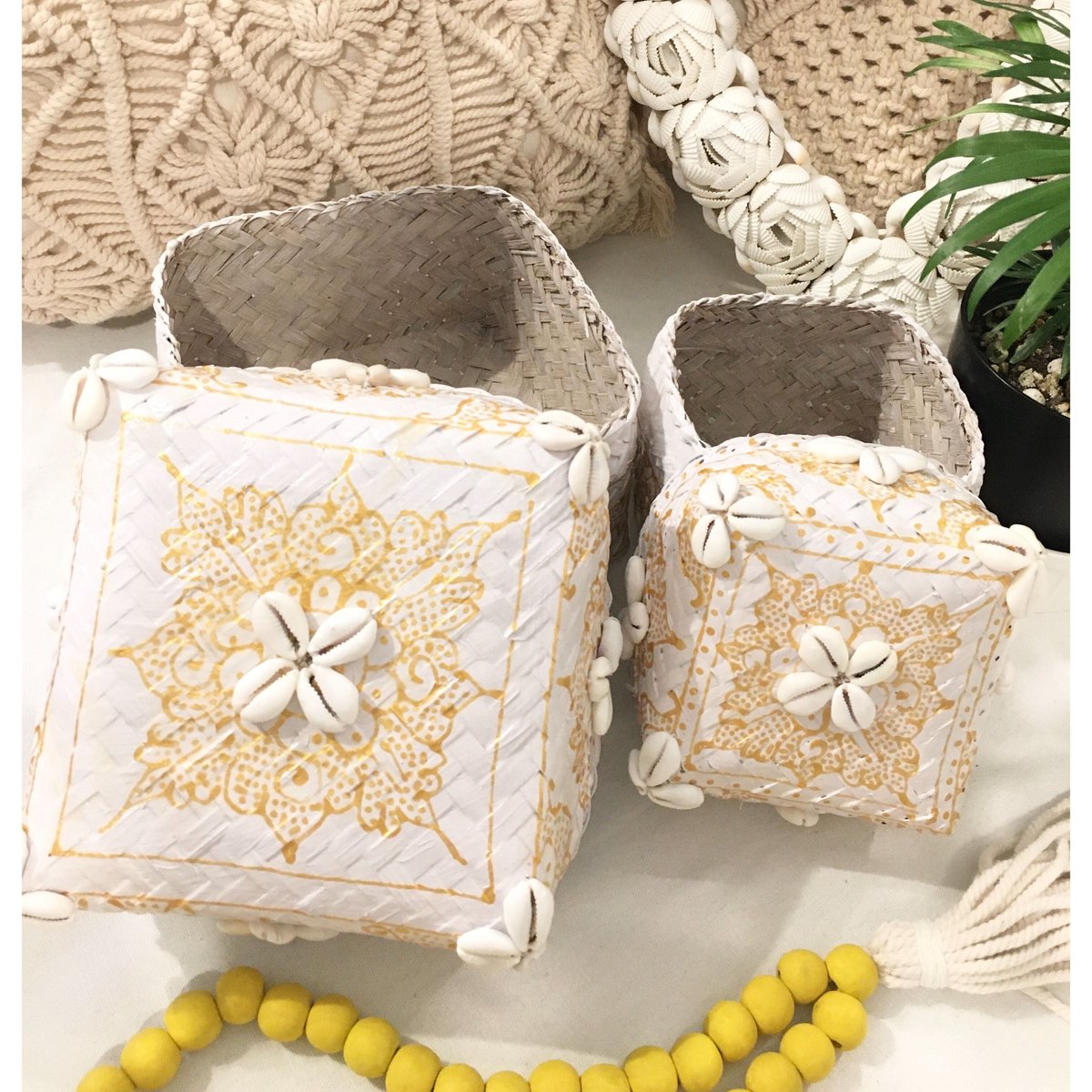 ビーズシェルバンブーBOX ③ M ビーズシェルバンブーBOX ③ M