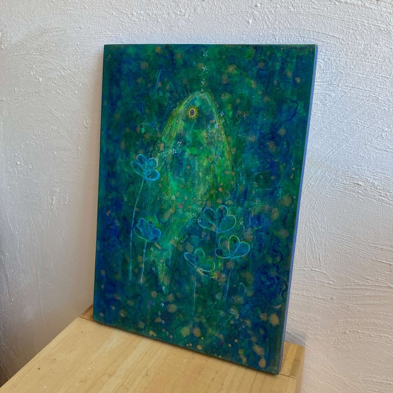 触れる絵画(A3サイズ)「月の子」 | AZUMI KASHIUCHI online shop