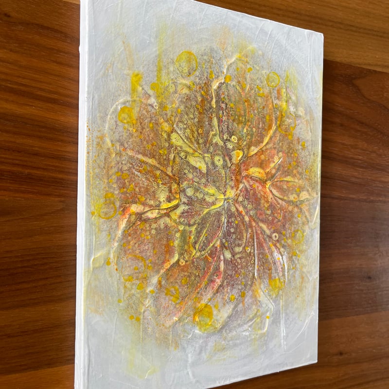 触れる絵画(B5サイズ)「 記憶のカルデラ 」 | AZUMI KASHIUCHI onlin