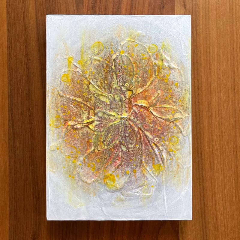 触れる絵画(B5サイズ)「 記憶のカルデラ 」 | AZUMI KASHIUCHI onlin