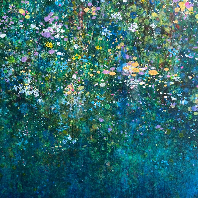 触れる絵画(S10サイズ)「 花のことづけ 」 | AZUMI KASHIUCHI onlin