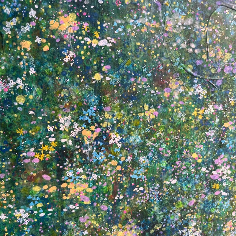 触れる絵画(S10サイズ)「 花のことづけ 」 | AZUMI KASHIUCHI onlin