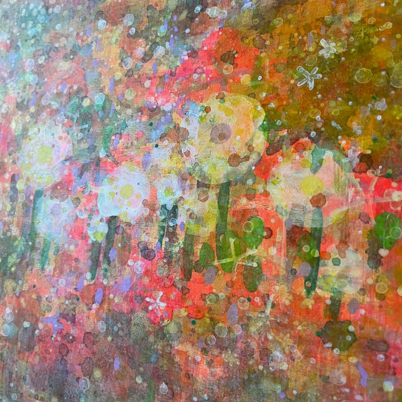 アクリル画　模写 1点もの・原画】アクリル絵の具 絵画#3 キャンバスF3サイズ 約220mm