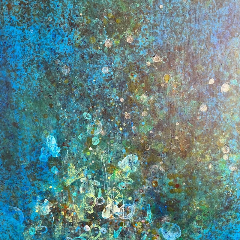 絵画　『うつつ』　アクリル画　原画 触れる絵画(A3サイズ)「 いまうつつ 」 | AZUMI KASHIUCHI online