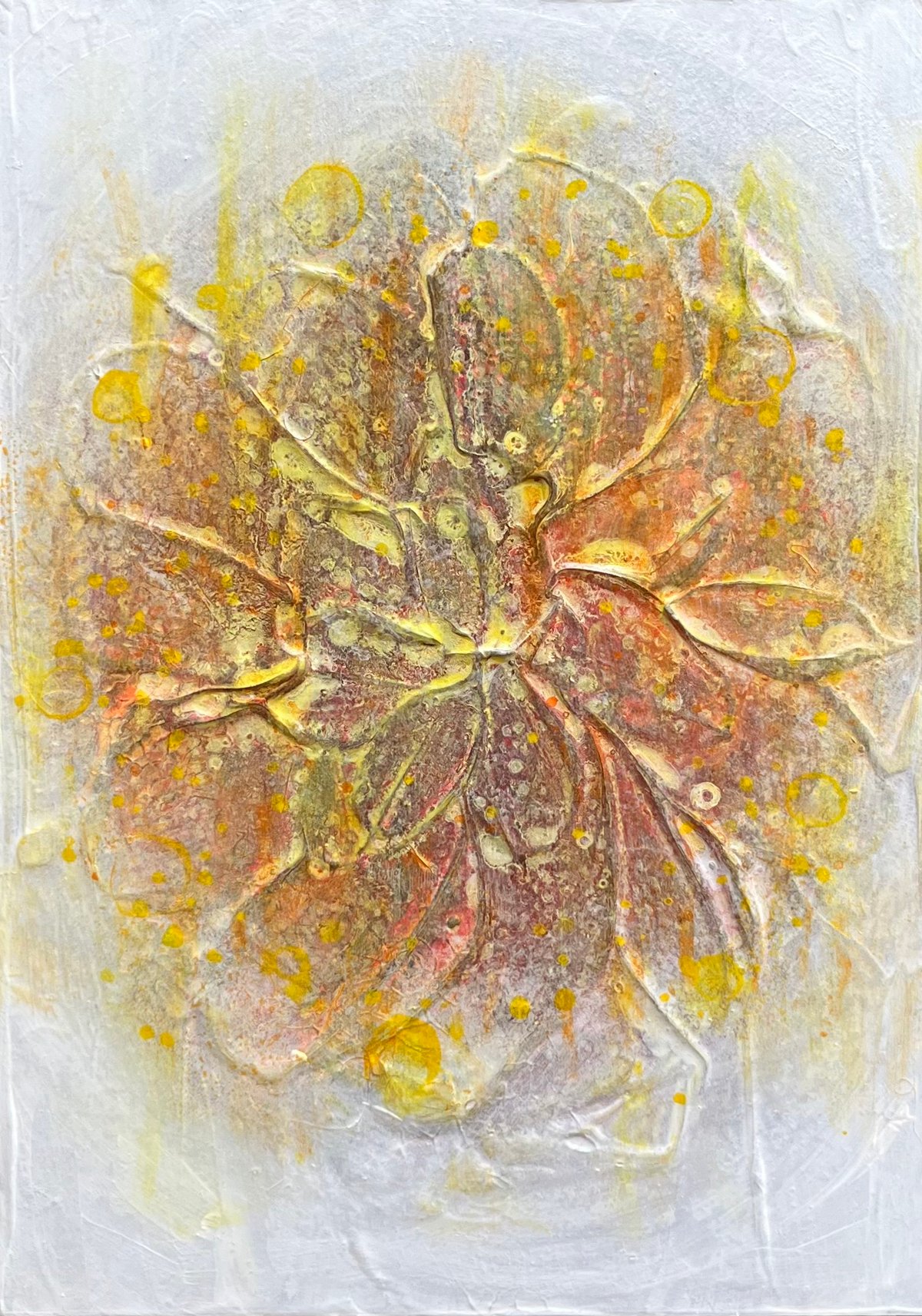 触れる絵画(B5サイズ)「 記憶のカルデラ 」 | AZUMI KASHIUCHI onlin