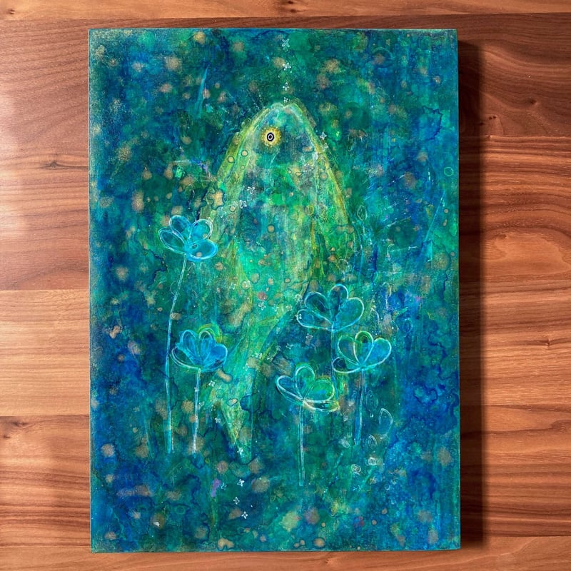 触れる絵画(A3サイズ)「月の子」 | AZUMI KASHIUCHI online shop