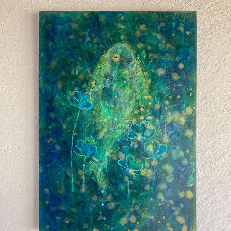 触れる絵画(A3サイズ)「月の子」 | AZUMI KASHIUCHI online shop