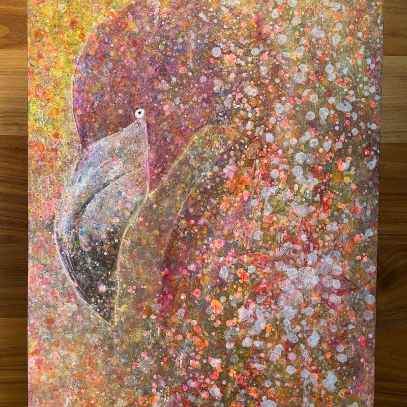 絵画『秘密の場所』 触れる絵画(B3サイズ)「 軸 」 | AZUMI KASHIUCHI online shop