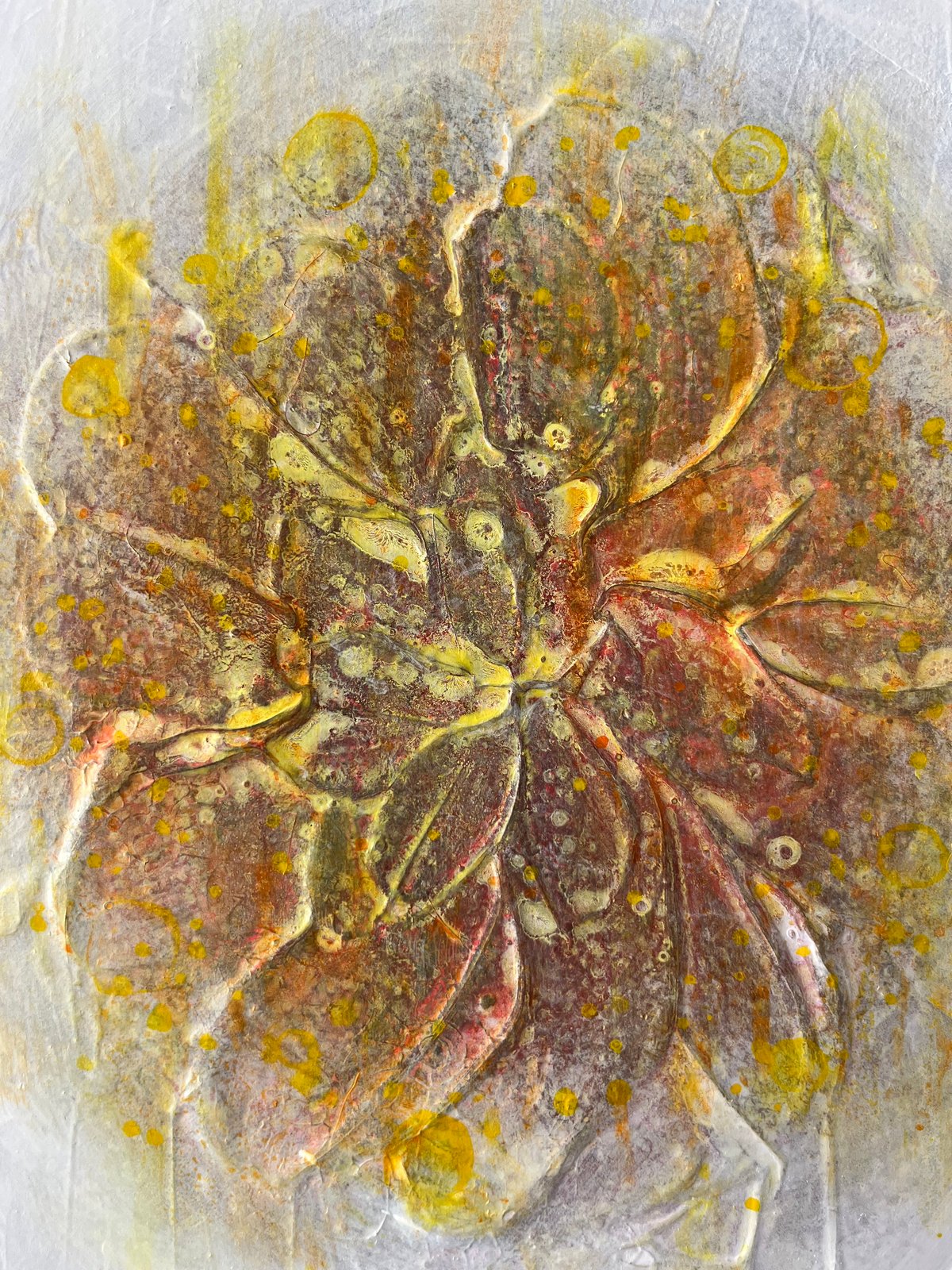 てらーる　絵画 触れる絵画(B5サイズ)「 記憶のカルデラ 」 | AZUMI KASHIUCHI onlin