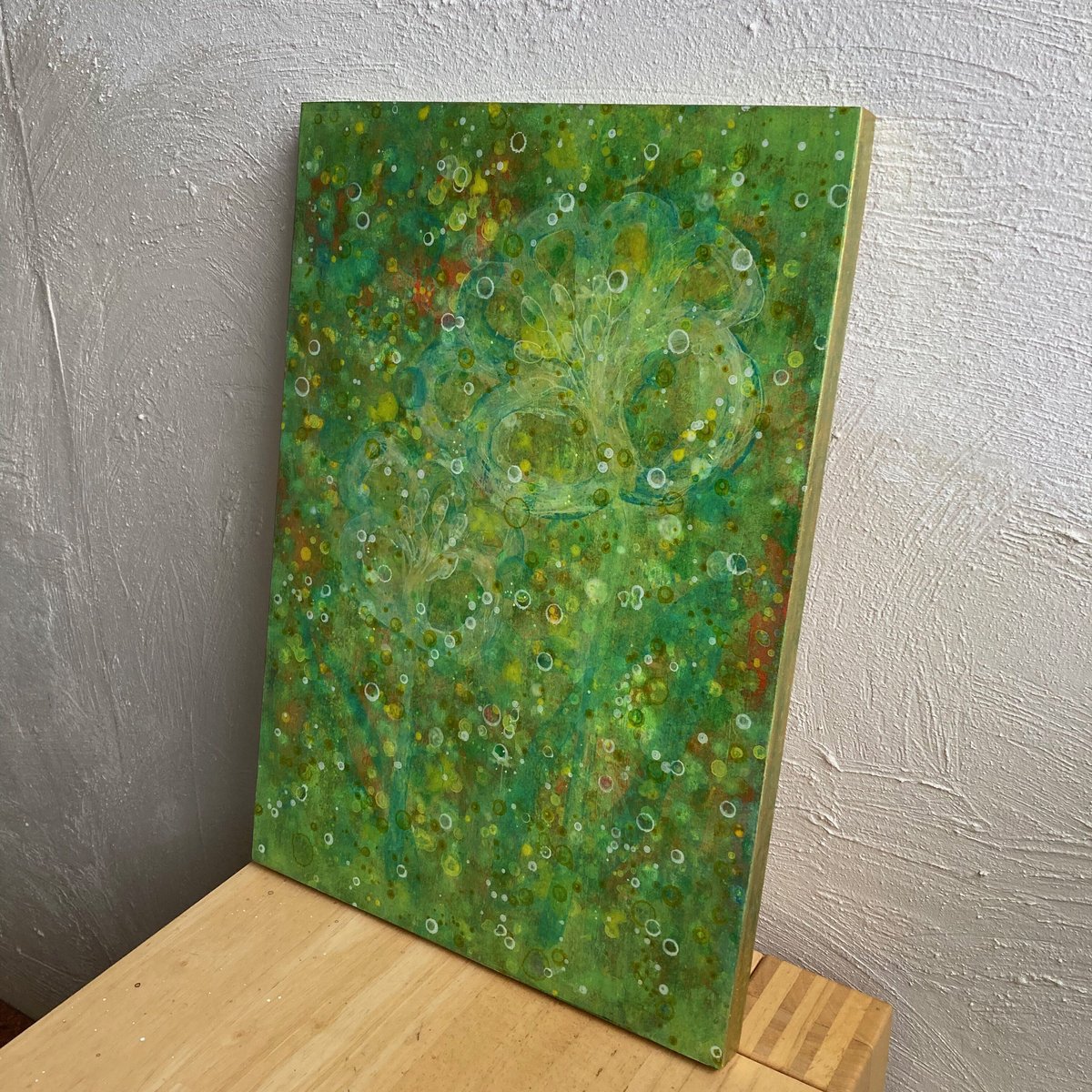 スプレーアート作品『Foothills of Aegis』A3サイズ原画 触れる絵画(A3サイズ)「 支え 」 | AZUMI KASHIUCHI online shop