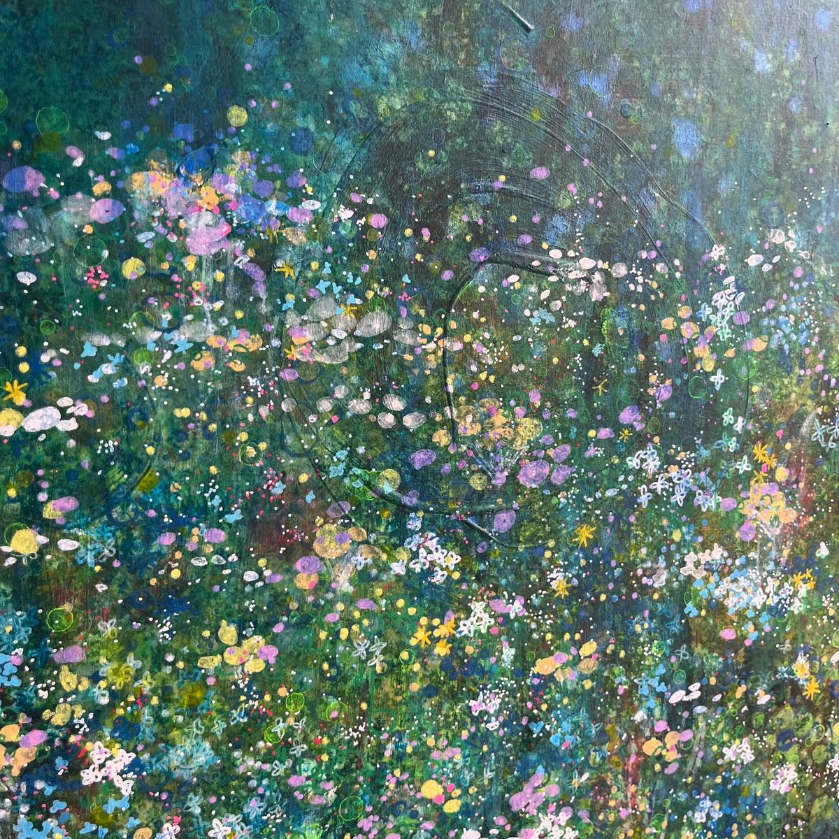 触れる絵画(S10サイズ)「 花のことづけ 」 | AZUMI KASHIUCHI onlin