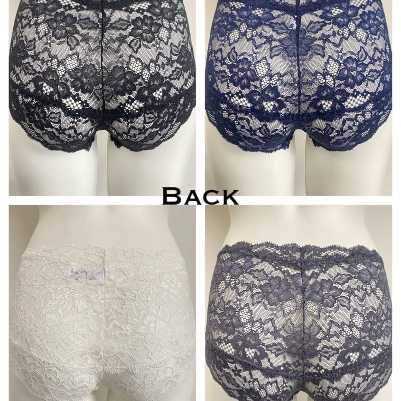単品]シースルー オールレースボックスショーツ [サイズ:M~L