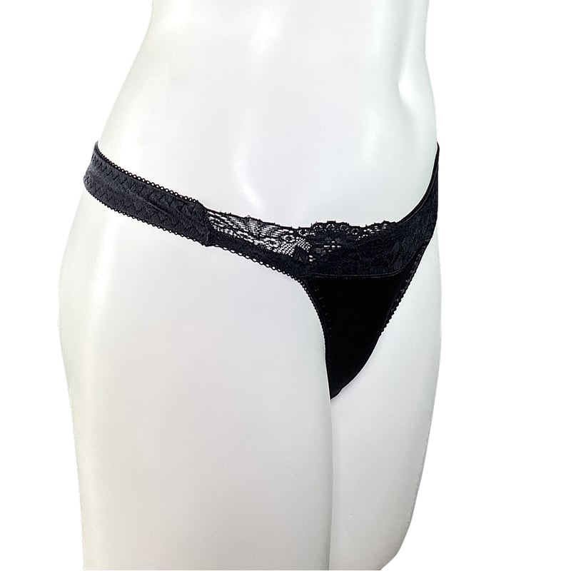 サテンブラックレース Tバック単品 [サイズ:M~4L] 5002 | SFY