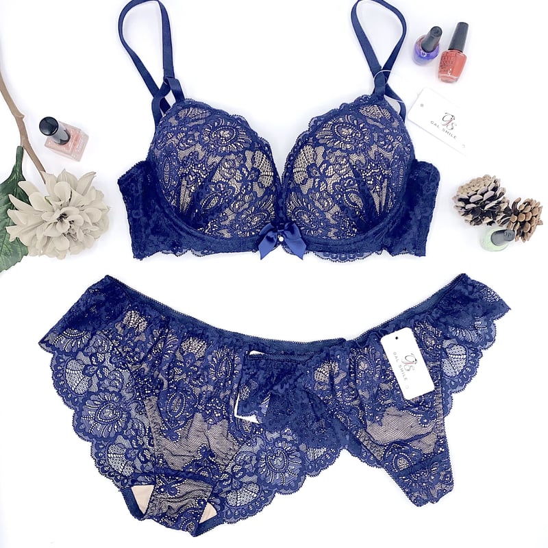 人気No.1 総レースブラショーツ・Tバック3点セット [サイズ:A70/