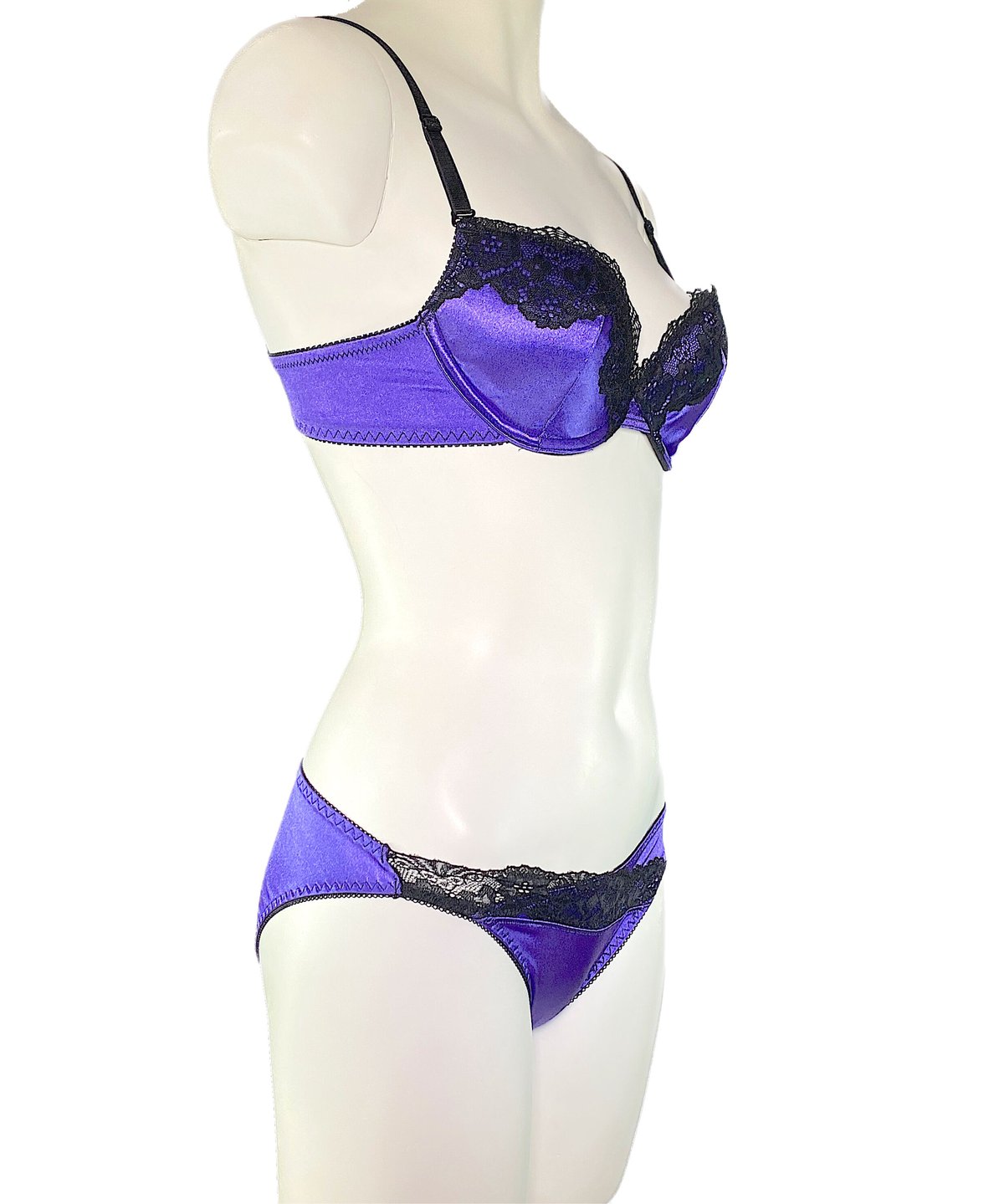 HIMICO パープル ブラジャーショーツTバック3点セット C65M HIMICO パープル ブラジャーショーツTバック3点セット C65M