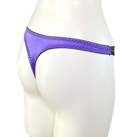 サテンブラックレース　　　　　Tバック単品　[サイズ:M~4L] 5002